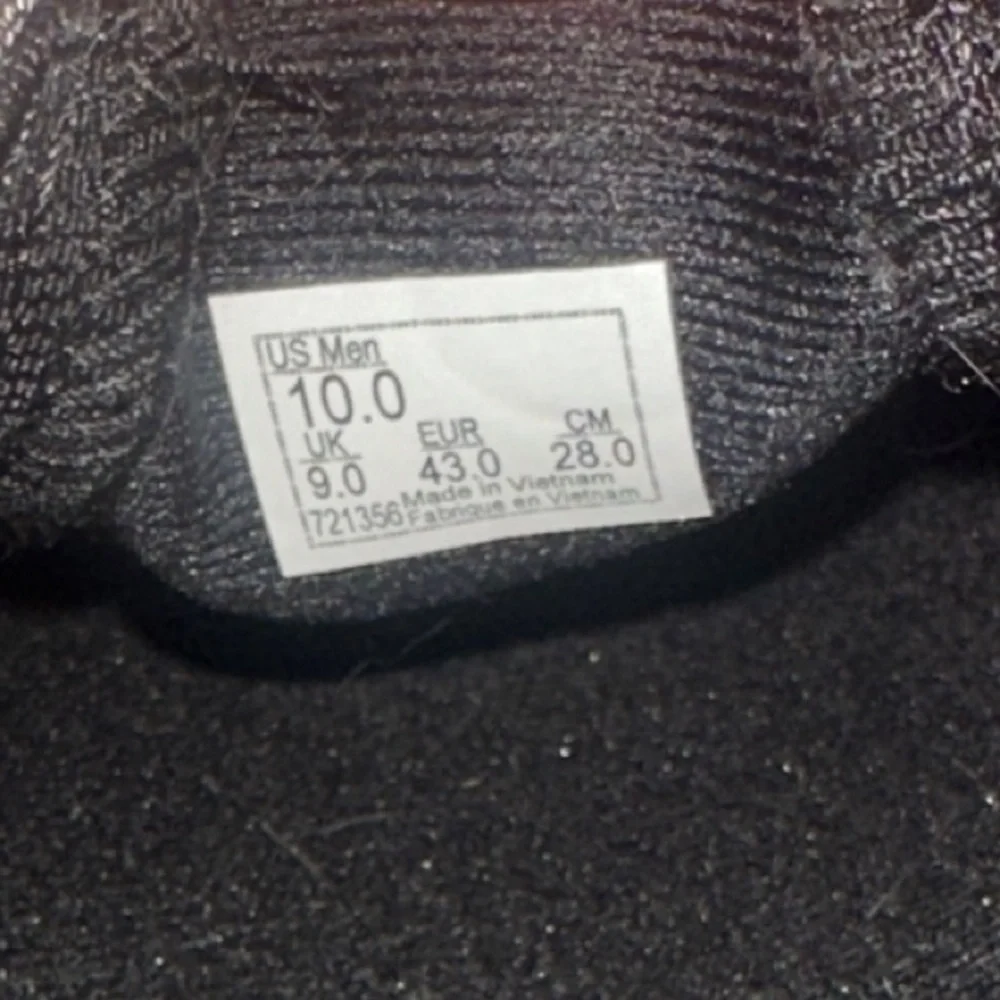 Vans Asher Deluxe Men’s Slip-On Textile Skate Shoes Grey Black Brown Size 10